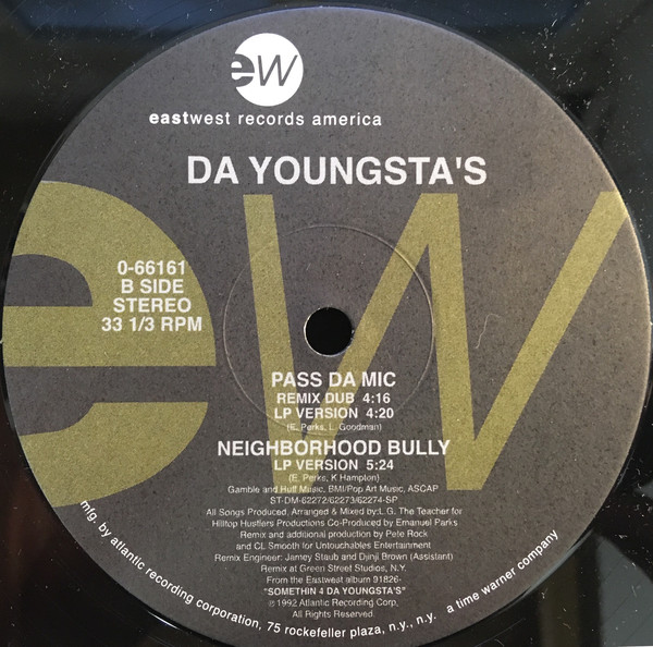 商品詳細 ： 【中古・USED】DA YOUNGSTA'S(12) PASS DA MIC【HIP HOP】